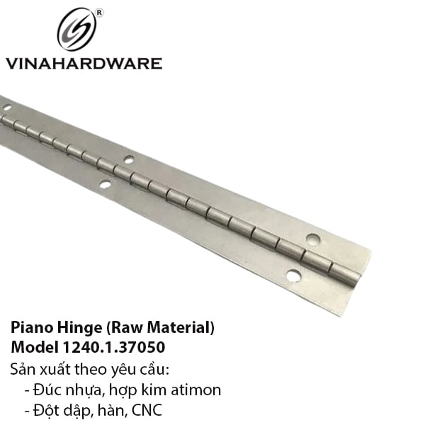 Bản lề lá piano phôi - Mã 1240.1.37050
