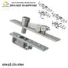 Bản lề sàn cửa mở hai chiều cửa gỗ, cửa nhôm