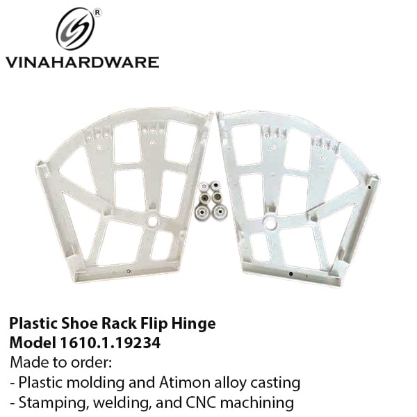 Bản lề nhựa cho tủ giày 1610.1.19234
