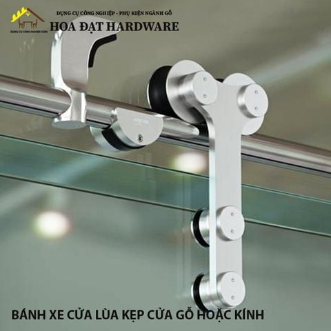Bánh xe và ray trượt cửa lùa kính