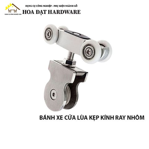 Bánh xe và ray trượt cửa lùa kính