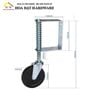 Bánh xe hỗ trợ cửa mở tải nặng GC404025359