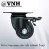 Bánh xe PIC đế vuông, có khóa Vinahardware