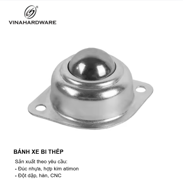 Bánh xe bi thép Vinahardware - CT70S