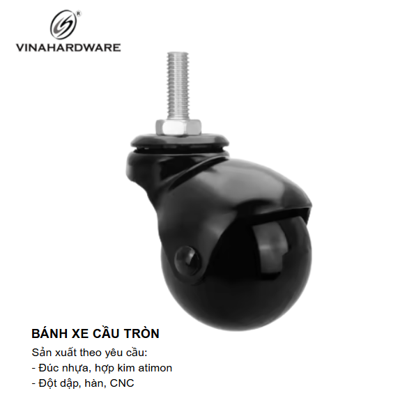 Bánh xe cầu tròn, tyren Vinahardware