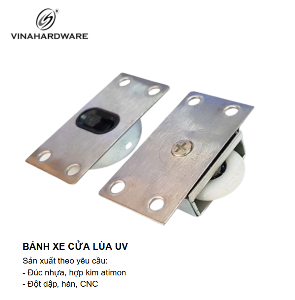Bánh xe cửa lùa UV Inox 388 Vinahardware CT001IN-CT001IN