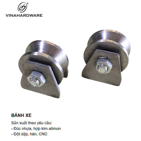 Bánh xe sắt kèm bas Vinahardware