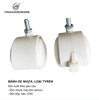 Bánh xe nhựa, tyren, màu trắng đục Vinahardware