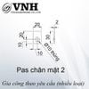 Pat ( Bas) chân mặt 2 Vinahardware loại 30x20x2, lỗ 10-VNH028306