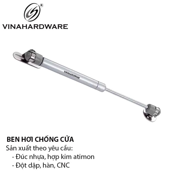 Ben hơi dài 180mm chống cửa tủ