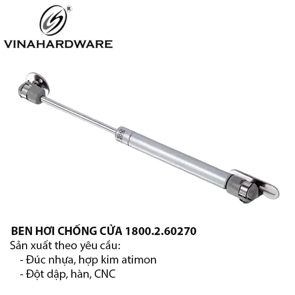 Ben hơi dài 270mm màu xám - nhiều lực đẩy