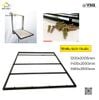 Bộ khung sắt giường xếp gọn âm tủ Vinahardware, sơn đen mờ VNH