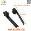 Bộ ray cửa lùa bánh xe Vinahardware phi 60mm 3500.1.20006