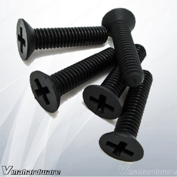 Bulong đầu bake màu đen Vinahardware loại M5x20 HSS520B