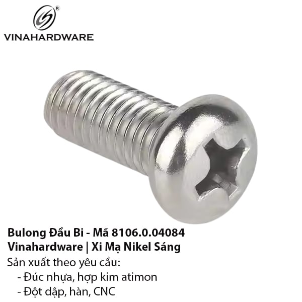 Bulong Đầu Bi Mạ Nikel - Mã 8106.0.04084