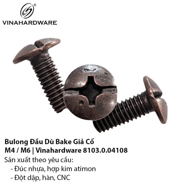 Bulong Đầu Dù Mạ Giả Cổ - Mã 8103.0.04108