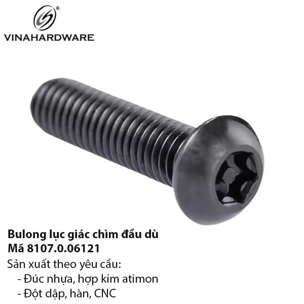 Bulong lục giác chìm đầu mo Vinahardware - Mã 8107.0.06121