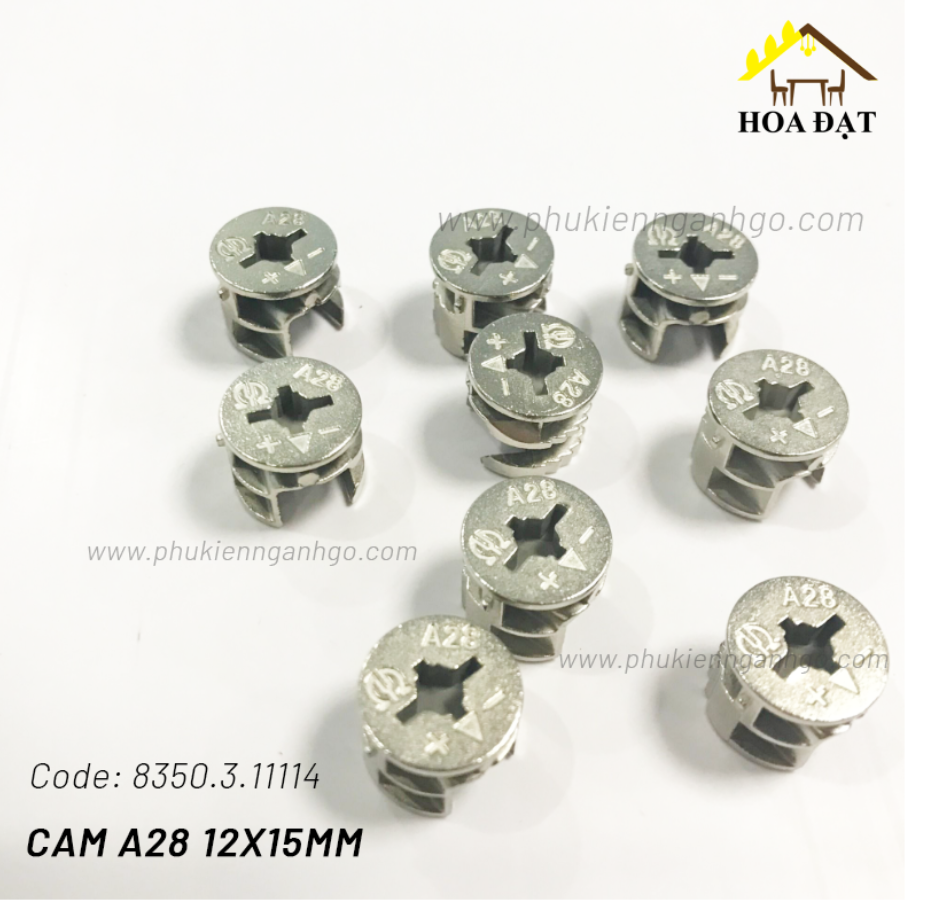 Cam A28 Vinahardware kích thước 12x15mm CC011C15-CC011C15