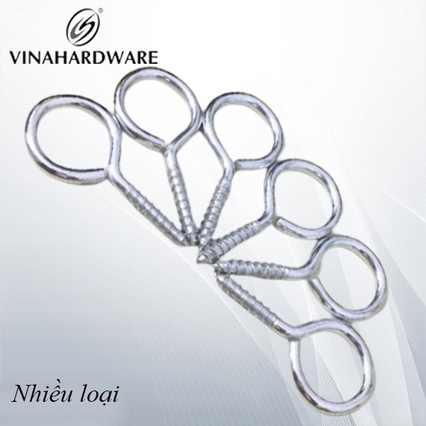 Khoen móc Vinahardware loại 18x35mm, màu trắng - DH1835W