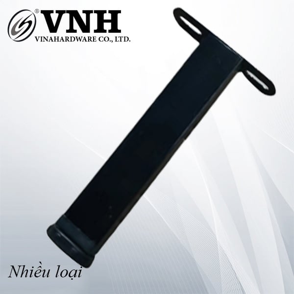 Chân sắt Vinahardware dùng cho bộ vạt giường màu đen - VNH241122