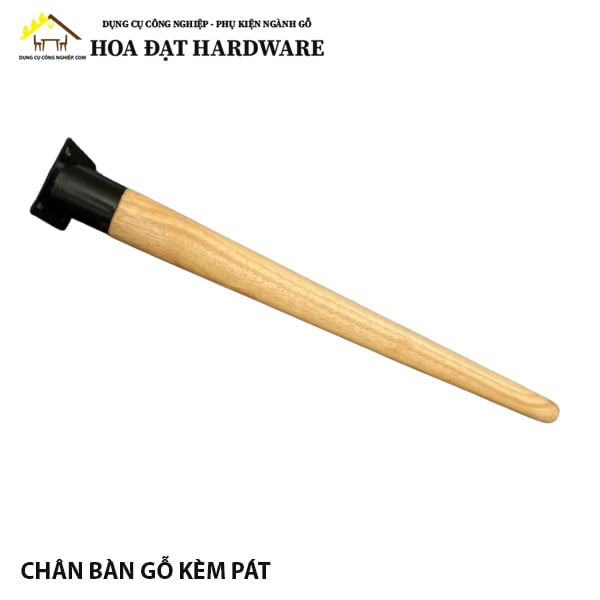 Chân bàn gỗ tiện tròn hai đầu bo - VNH3560H700