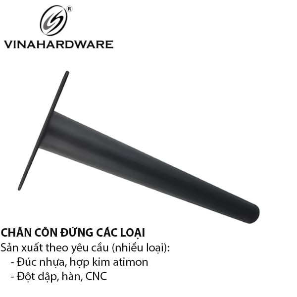 Chân sofa ống côn bàn ghế loại chân dựng thẳng - nghiêng
