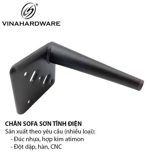 Chân tủ Vinahardware loại 150mm màu đen 3100.4.01506