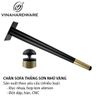 Chân ống côn vàng đen dành cho bàn ghế sofa Vinahardware - Chân thẳng | Chân nghiêng