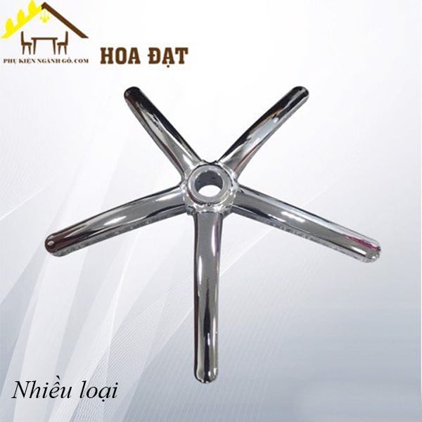 Chân ghế xoay sắt xi nikel Vinahardware loại cánh 350mm