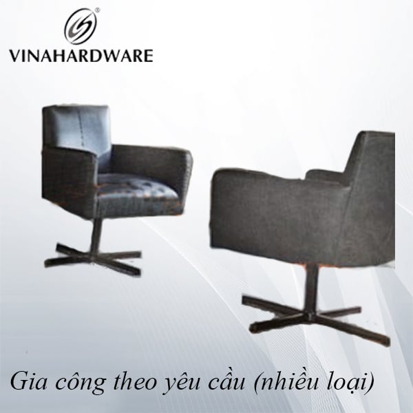 Chân ghế xoay trụ tròn 4 cánh Vinahardware, kích thước 600MM-700MM, VNH00068-VNH00068