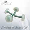 Chỉnh chân bàn 3 vạch màu trong 1/4*25mm Vinahardware, đế nhựa 6x21mm