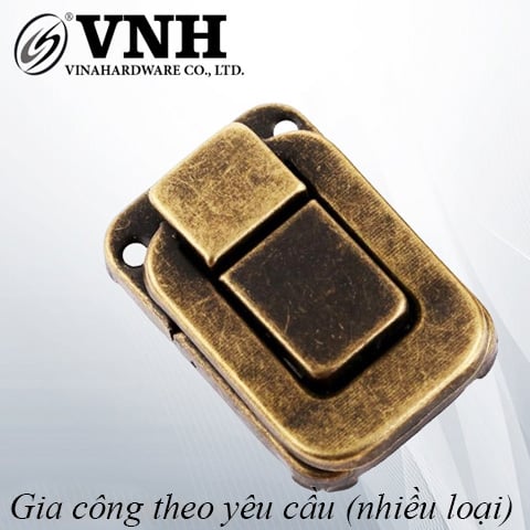 Khóa móc vuông Vinahardware, màu giả cổ-KT049GCB