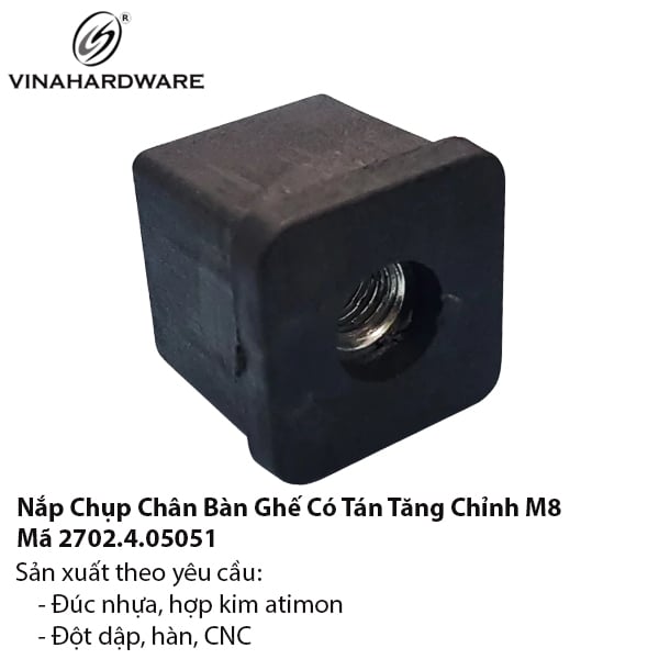 Nắp Chụp Chân Bàn Ghế Có Tán M8 – Mã 2702.4.05051