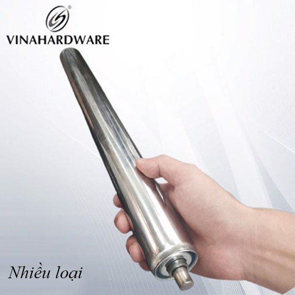 Con lăn sắt Vinahardware phi 60*3mm, cốt 20, phay 2 đầu, L=600/634 VNH