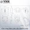 Bánh xe cửa lùa nhựa Vinahardware - Mã 1407.2.13102