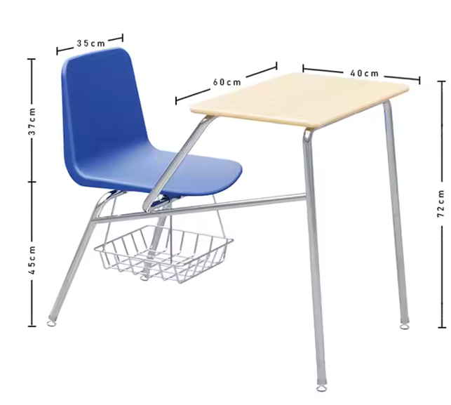 Bộ bàn liền kề lưng tựa bằng nhựa Vinahardware - VNH450400