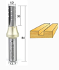 Dao CNC Cắt Gỗ 3 Cánh - Có Rãnh - Mũi Ø12 - Hiệu Arden