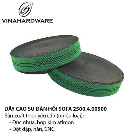 Dây cao su đàn hồi ghế sofa – Mã 2500.4.00500 | Vinahardware