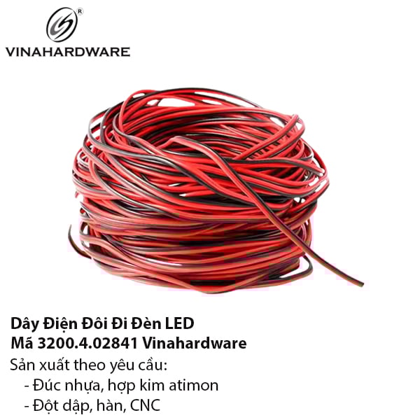 Dây Đôi Dẫn Điện LED 12/24V PVC – Mã 3200.4.02841