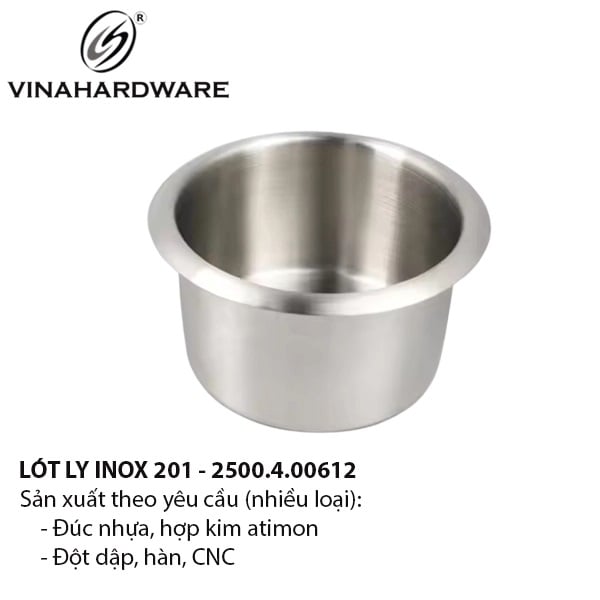 Đế lót ly inox 201 – Mã 2500.4.00612 | Vinahardware