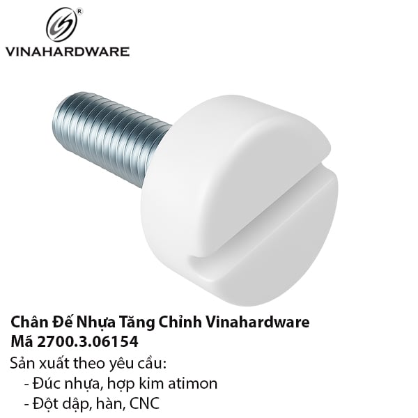 Chân Đế Nhựa Tăng Chỉnh - Mã 2700.3.06154