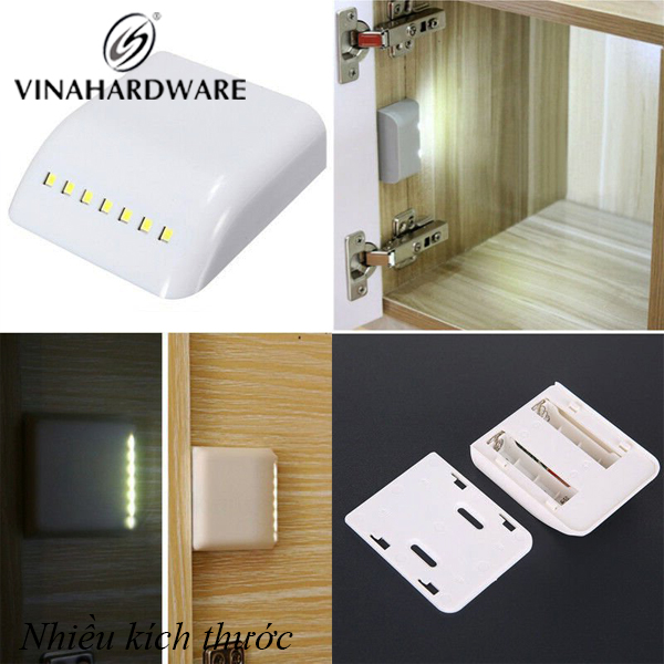 Đèn led chiếu sáng cảm biến gắn tủ không dây Vinahardware LED1123