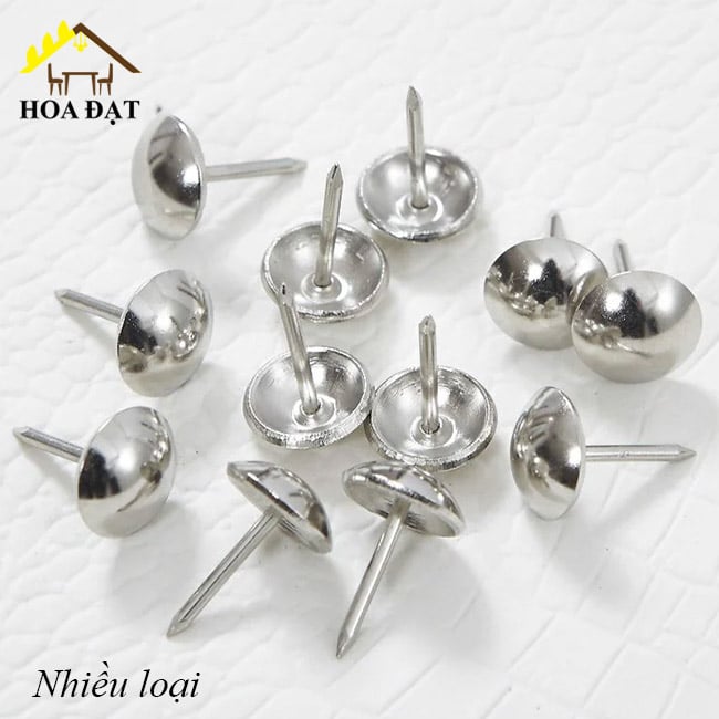 Đinh dù trang trí Vinahardware, màu nikel-DS209N
