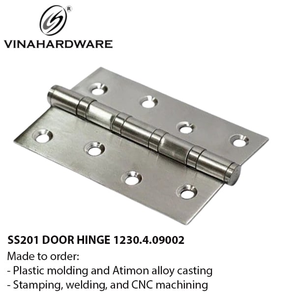 Bản lề lá inox 201 cho cửa đi 1230.4.09002