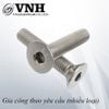 Bulong M6 đầu côn Vinahardware, màu nikel-HSS675NK- Con