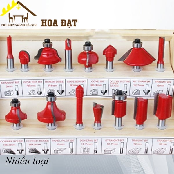 Bộ mũi phay gỗ chi tiết cốt 6mm - VNH06006