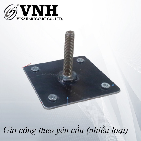 Bas sắt Vinahardware kích thước 40x40x1.2mm, xi đen - VNH404012