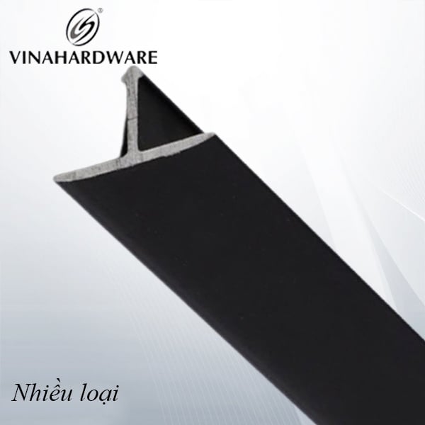 Nẹp nhôm chữ T Vinahardware loại 15mm, dài 2.5m, màu đen bóng Vina NN06-NN06