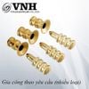 Chốt định vị âm dương màu vàng đồng Vinahardware 2201.2.03237