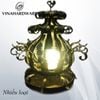 Gia công đúc gang hoa văn đèn sân vườn Vinahardware VNH53123-VNH53123